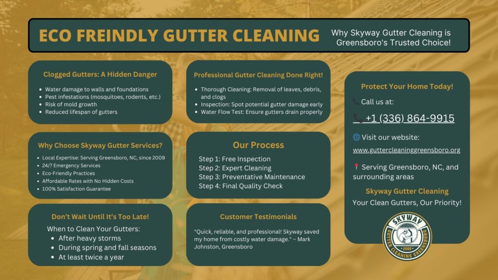 Eco Friendly Professional Gutter Cleaning Greensboro, NC